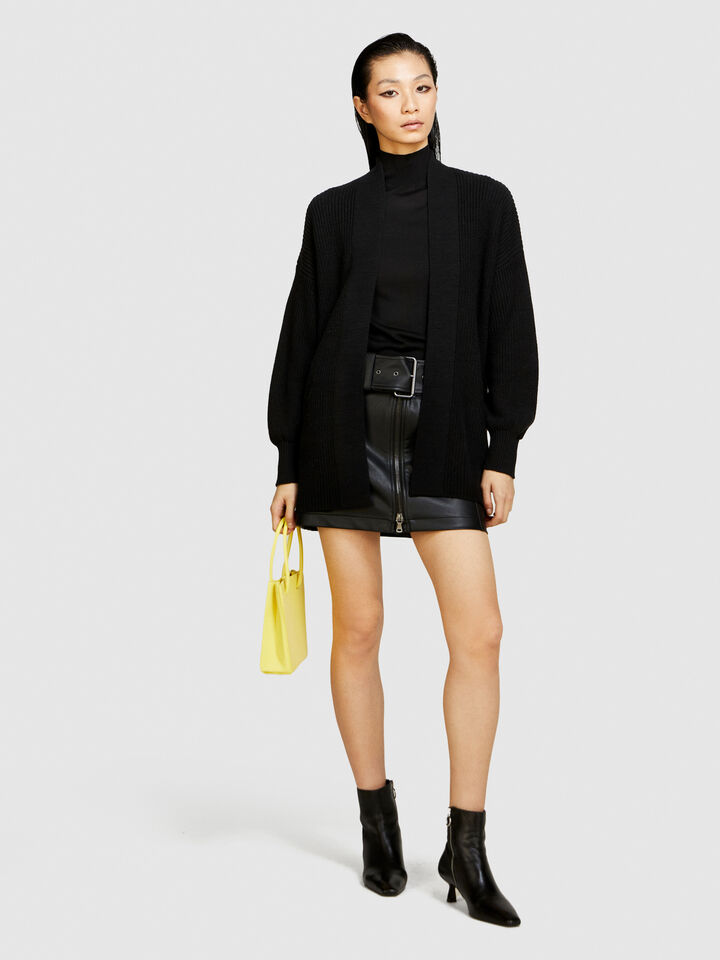 Oversized cardigan - women's cardigans - Black | Sisley image number 1